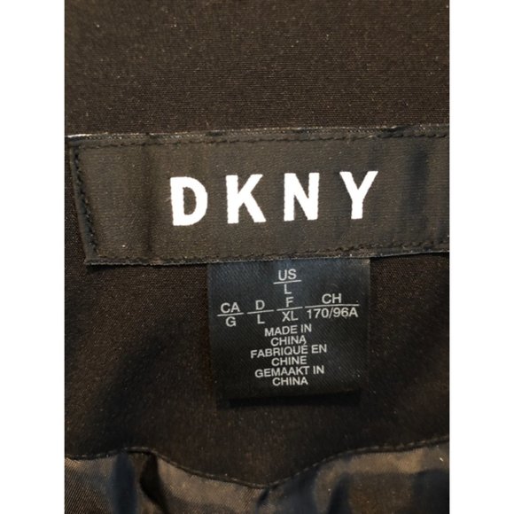 DKNY faux fur-trimmed down-filled jacket coat - New with Tags - Large - Picture 9 of 15